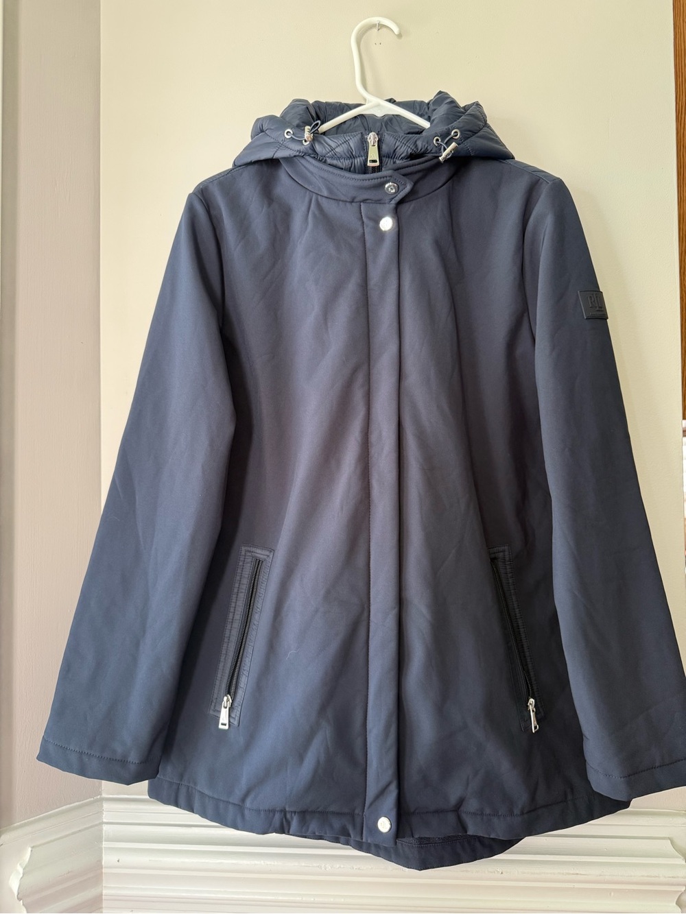 Ralph Lauren Navy Hooded Puffer Coat